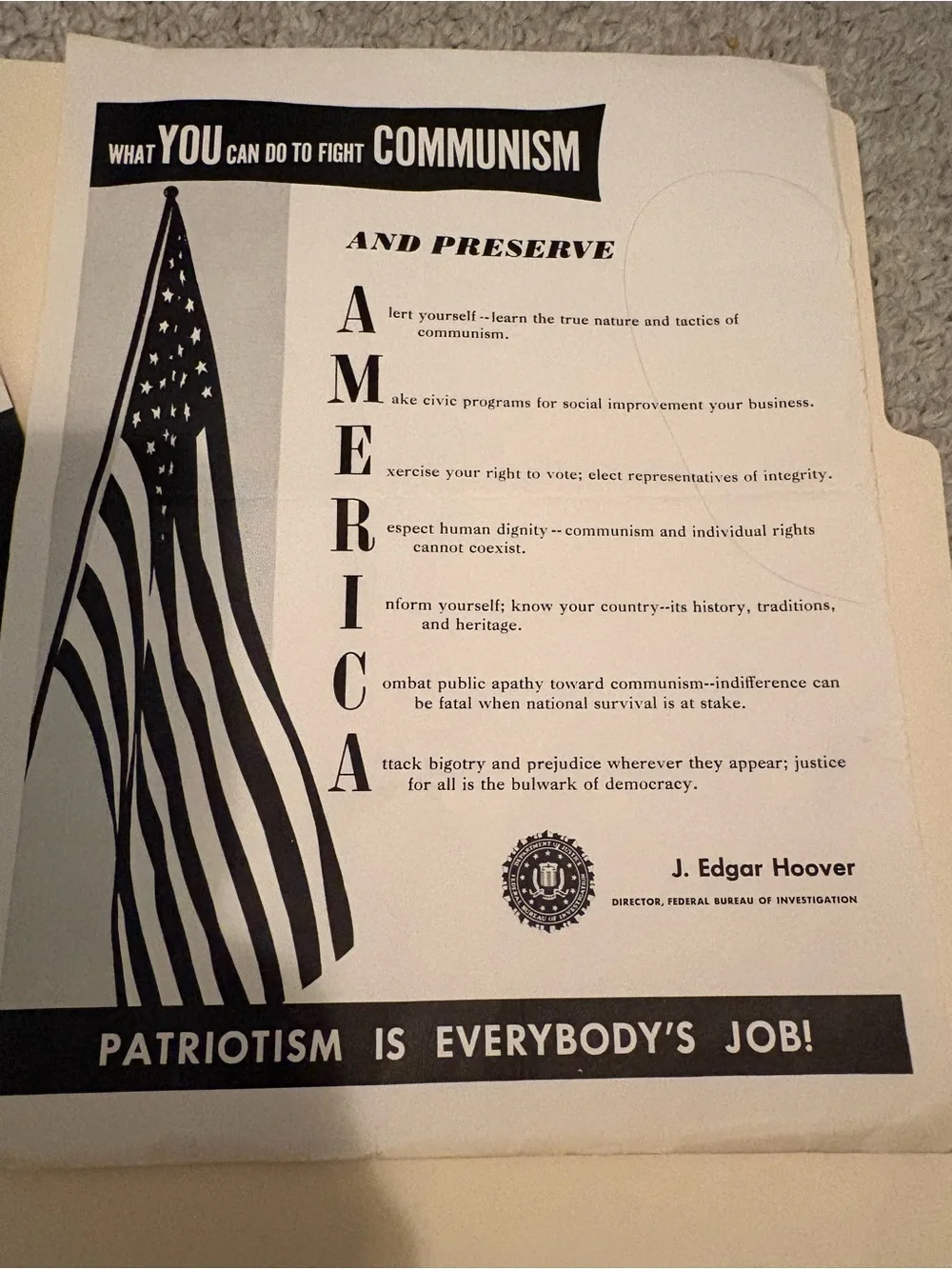 Communism 1963 Vintage Patriotic Educational Pamphlet Set - Black & White
